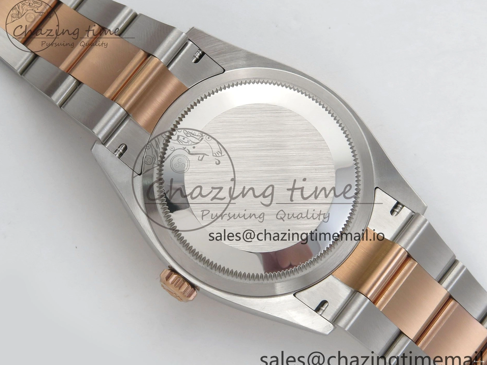 MiroTime 0407 DateJust 36 SS RG ARF 1:1 Best Edition 904L Steel Gray Dial Green Roman on Oyster Bracelet SH Affordable 73